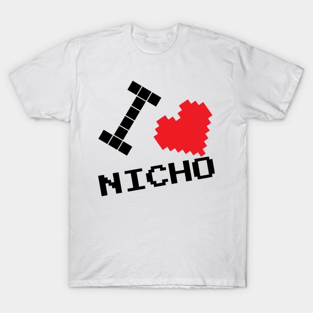 The GOAT of: I LOVE NECHO T-Shirt by Dogyy ART